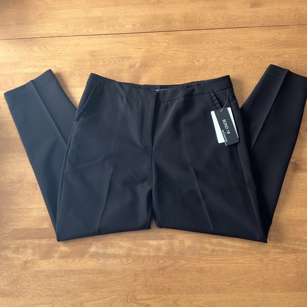 NWT BLACK buisness casual dress pants size 12 Zac and Rachel